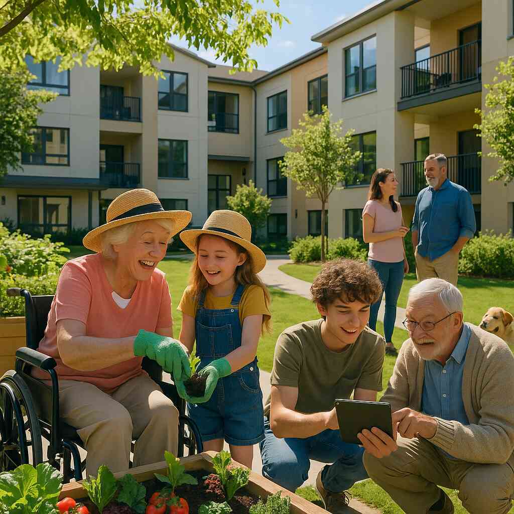 Multigenerational Support in Senior Living Facilities