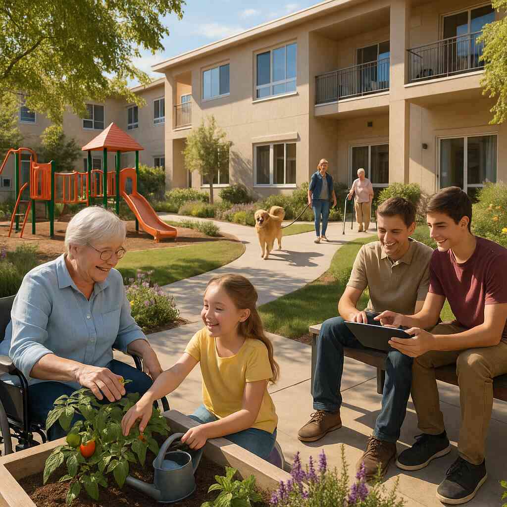 Multigenerational Support in Senior Living Facilities
