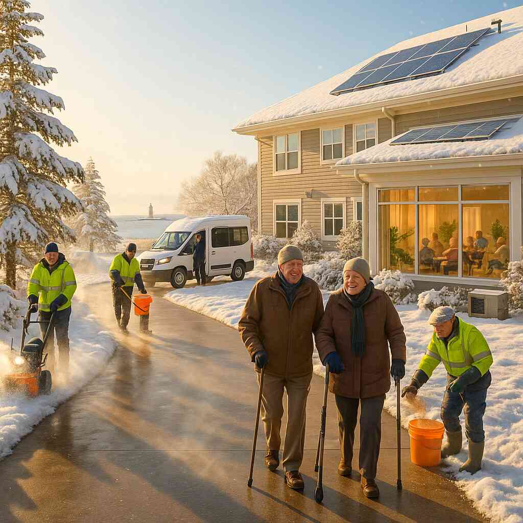 How Senior Living Facilities in Maine Navigate Winter