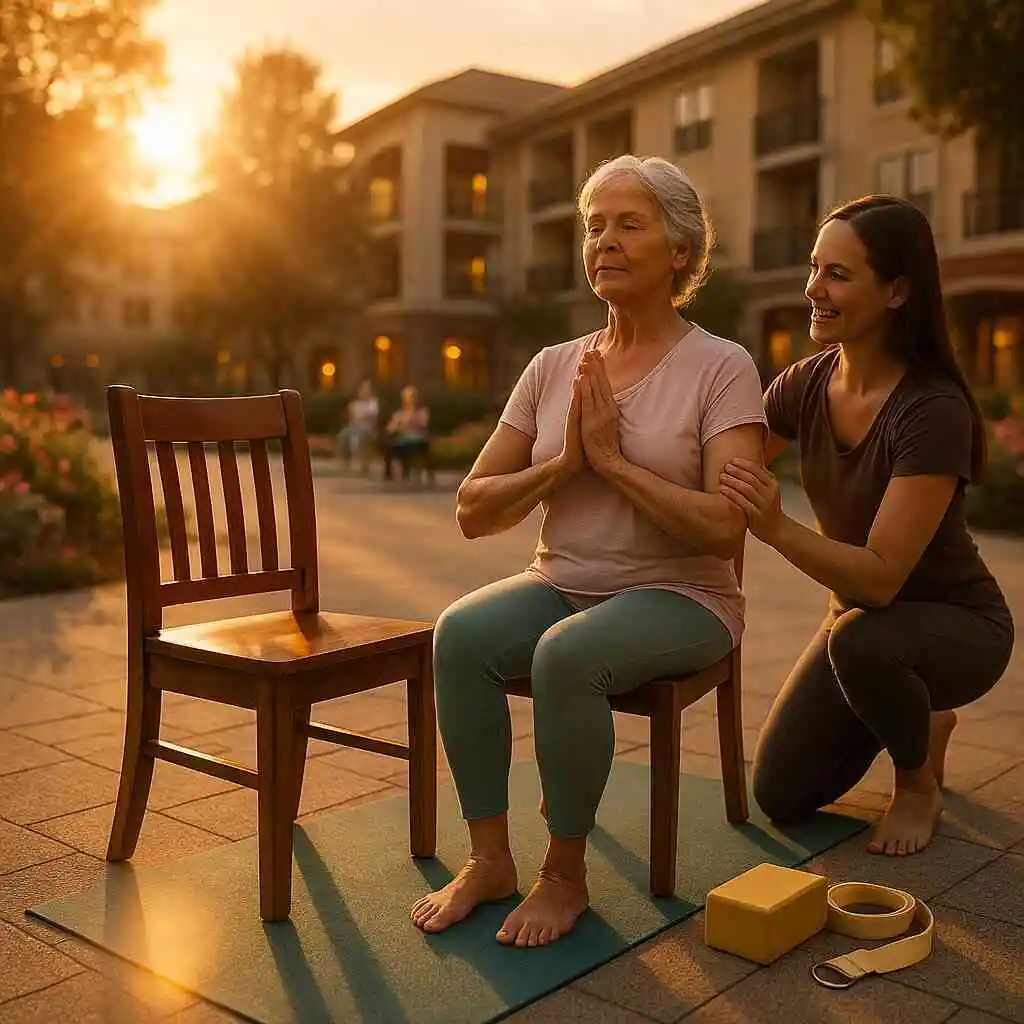 Senior Living Facilities Adaptive Yoga for Arthritis Relief