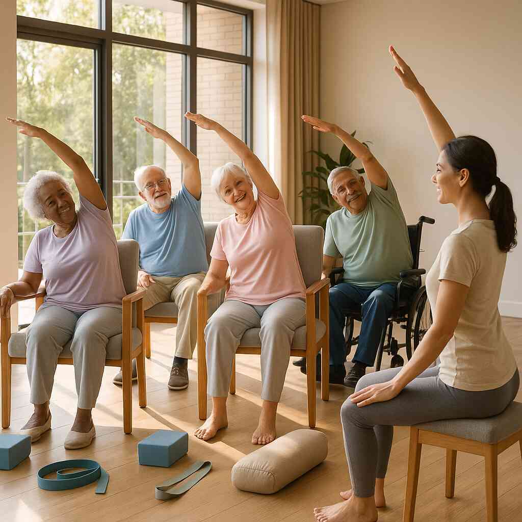 Senior Living Facilities Adaptive Yoga for Arthritis Relief