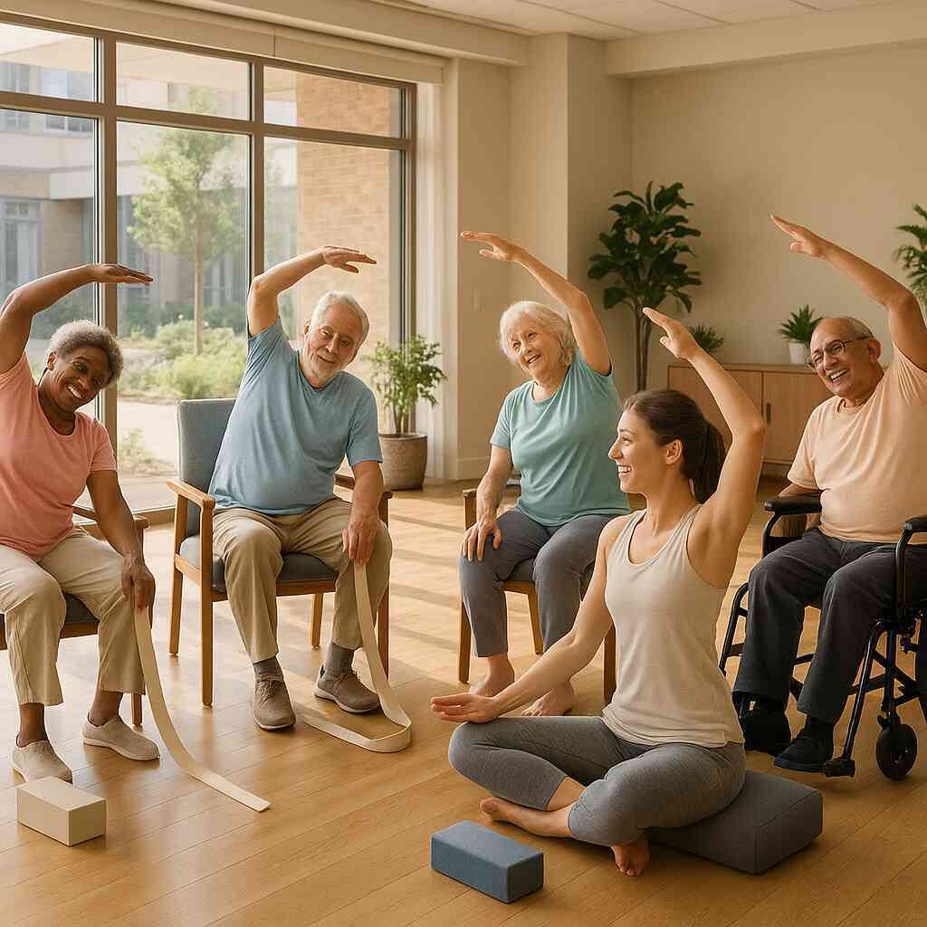 Senior Living Facilities Adaptive Yoga for Arthritis Relief