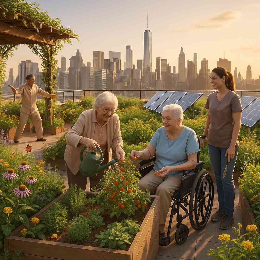 Senior Living Facilities New York Integrate Green Roofs