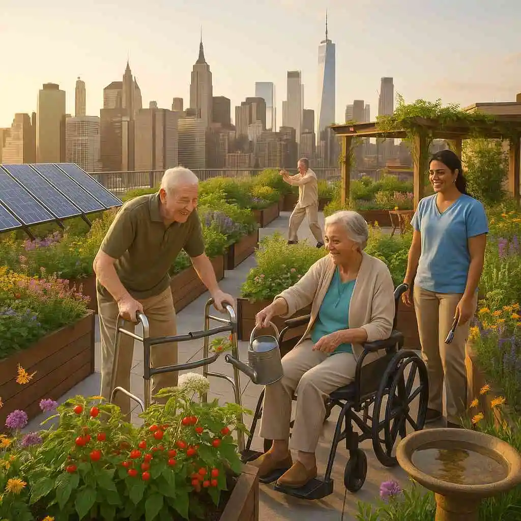 Senior Living Facilities New York Integrate Green Roofs